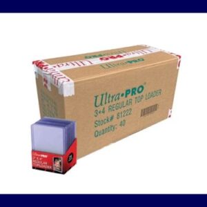 Ultra Pro Regular Top Loaders (Case of 40 Packs - 1000 LOADERS)